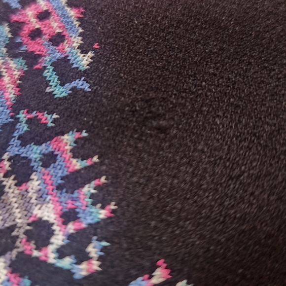 ❤️Nanette Lepore Black Multicolor Baroque Print Knit Fit & Flare Dress☆ - Picture 4 of 4